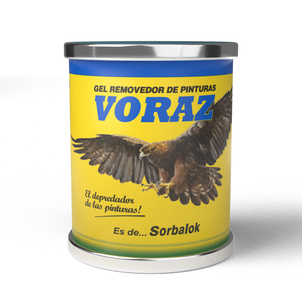 Envase de Removedor Gel de Pinturas Voraz